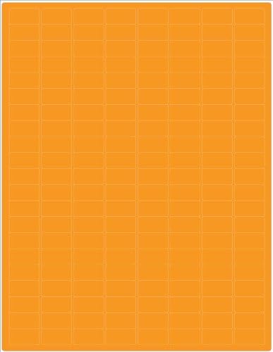 GA International CL-23T-OR Cryo-Deep-Freeze Permanent Adhesive Label, 15/16" Length x 1/2" Width, Orange