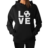 TeeStars - I Love Soccer - Perfect Gift for Soccer Players / Fans Women Hoodie