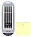 TUL Pens Ballpoint Medium 1.0 mm Black Limited Edition 4-Pack & FREE Post-it Notes (100-count)