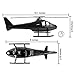 TimMee Black Helicopter Plastic Army Men - 8pc SWAT Chopper Playset: Made in USA