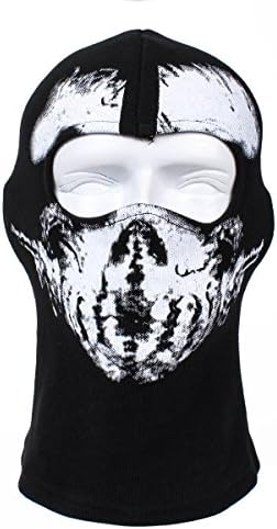 Autumn And Winter Keep Warm Cotton Call Of Duty X Ghost Skull Ski Full Face Mask