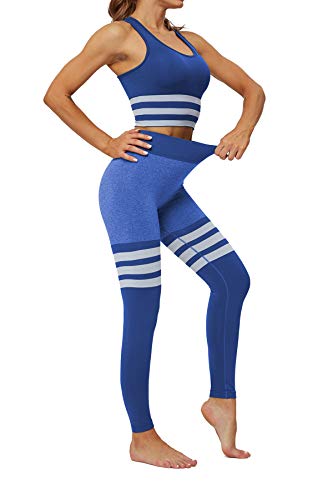 Pau1Hami1ton Vrouwen Yoga Broek Streep Naadloze Leggings Fitness Workout Running Panty GP-27 - Image 6
