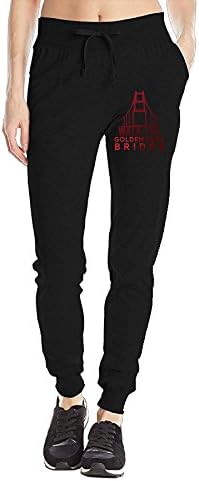 Golden Gate Bridge Women's Sweatpants Jersey Pocket Pant Drawstring Training Sports Yoga Jogger Pants With Pockets