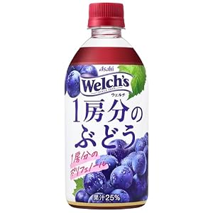 Welch's(ウェルチ) アサヒ飲料 1房分のぶどう 470ml×24本