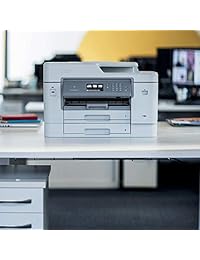 Impresora de inyección de tinta Brother MFC J6945DW, impresora todo en uno de inyección de tinta INKvestment con impresión inalámbrica dúplex, NFC, 11 "x 17" Scan Glass y hasta 1 año de tinta en caja