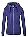 Wantdo Women's Warm Hoodie Sweatshirt Slim Fit Sherpa Lined Thick Zip Hooded Fleece Jacket