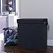 Household Essentials 5618 Double Hamper Laundry Sorter with Magnetic Lid Closure - Black