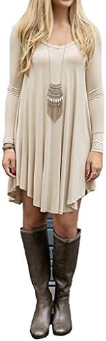 Aliex Women's T-Shirt Dress Casual Dress Tunic Top