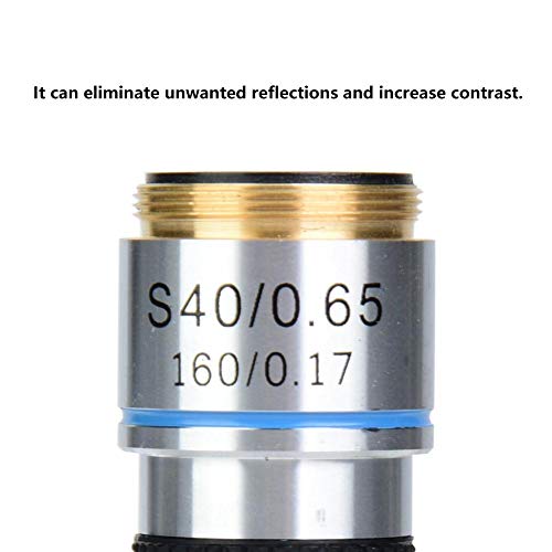 Achromatic Objectives Lens, 40X 160/0.17 Durable Biological Microscope Achromatic Objectives Lens Replacement Accessories for Biological Microscope - Thumbnail 5