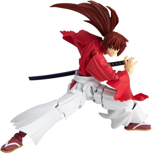 Rurouni Kenshin Revoltech Super Poseable Action Figure #109 Himura Kenshin by Kaiyodo Jap.