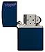 Zippo Logo Pocket Lighter, Navy Matte