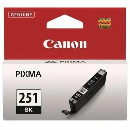 Canon CLI-251 Genuine Black Ink Tank, Compatible with MG6320, IP7220 & MG5420, MX922, MG5520, MG6420, MG7120, iX6820, iP8720, MG7520, MG6620, and MG5620 Printers