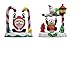 Solar Powered Swinging Santa and Swinging Snowman set (2 Pack)