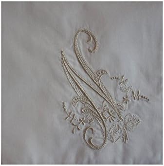 Wren Song HANDKERCHIEF - LADIES WHITE HANDKERCHIEF with Monogram 3 Pack (N)