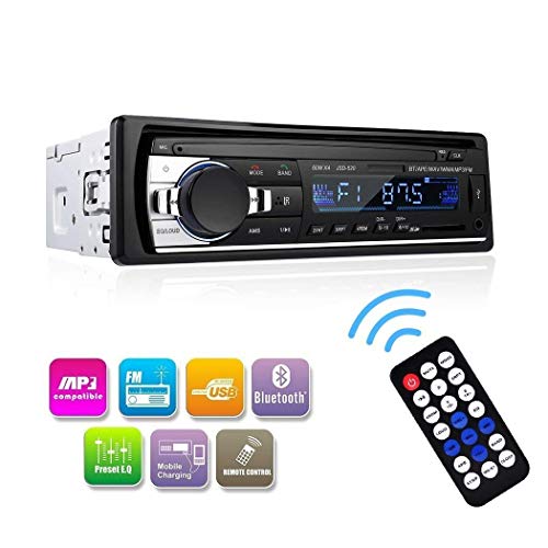 Wikoo Car Stereo with Bluetooth,in-Dash Single Din Car Audio Stereo Receiver,Remote Control Car Radio Receiver,MP3/WMA Player,USB/SD Card/AUX Wireless Remote Control Digital Media Receiver - Thumbnail 7