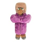 JINX Minecraft Villager Priest Plush Stuffed Toy, Multi-Colored, 12