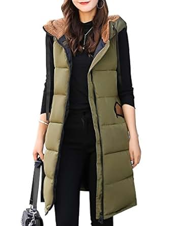 Sleeveless long quilted vests for women for women Sleeveless long quilted vests for women for women