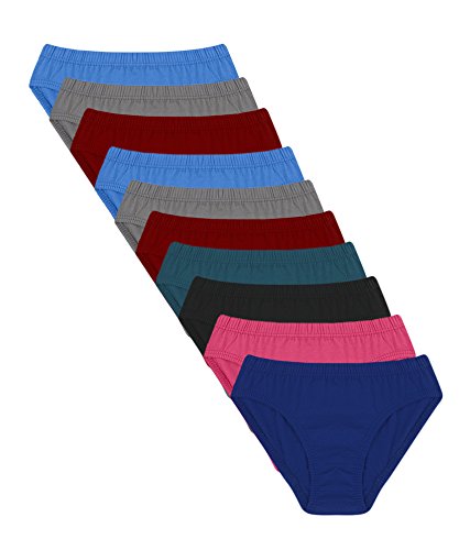 JIL-Delux Women's Cotton Panties (Pack of 10) (jpla10_Multicolored_Large)