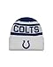 NFL Indianapolis Colts Biggest Fan 2.0 Cuff Knit Beanie, One Size, White