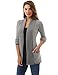 PattyBoutik Women's Open Front Marled Sweater Cardigan