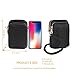 HAIDEXI Nylon Small Crossbody Bags Cell Phone Purse Smartphone Wallet For Women (A-BLACK)