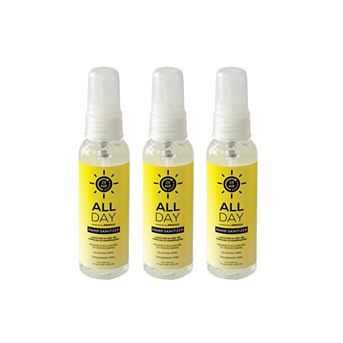 All Day 3-pack Hand Sanitizer Bundle - Travel Size - Moisturizes and Kills 99.99% of Germs - Sulfate, Aluminum…
