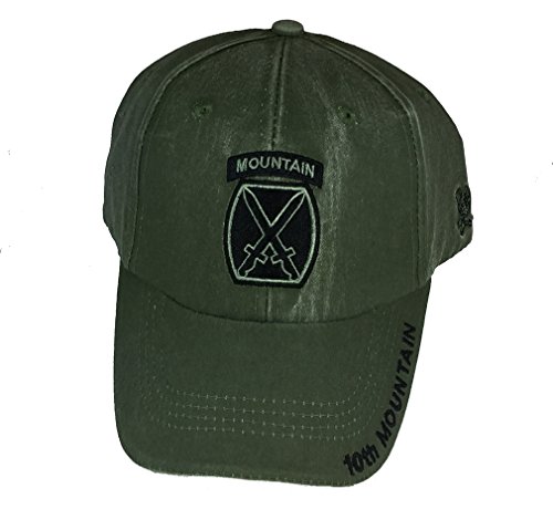 ECUS Army 10TH Mountain Division Mount Direct Embroidered Hat - Color - Veteran Owned Business