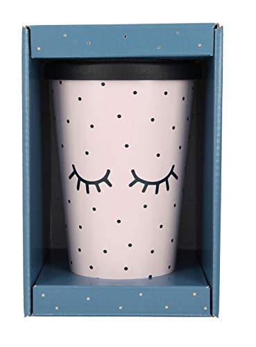 Depesche 2180.037 To-Go Becher aus Kunststoff mit Motiv, 350 ml, wiederverwendbar, Closed Eyes – Bild 3