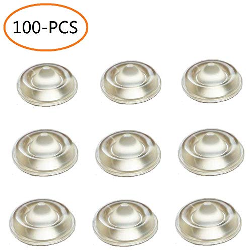 YOQXHY Cabinet Door Bumpers Drawer Furniture Sound Dampening Adhesive Pads Clear Rubber 13X5MM,100 PCS - Thumbnail 4