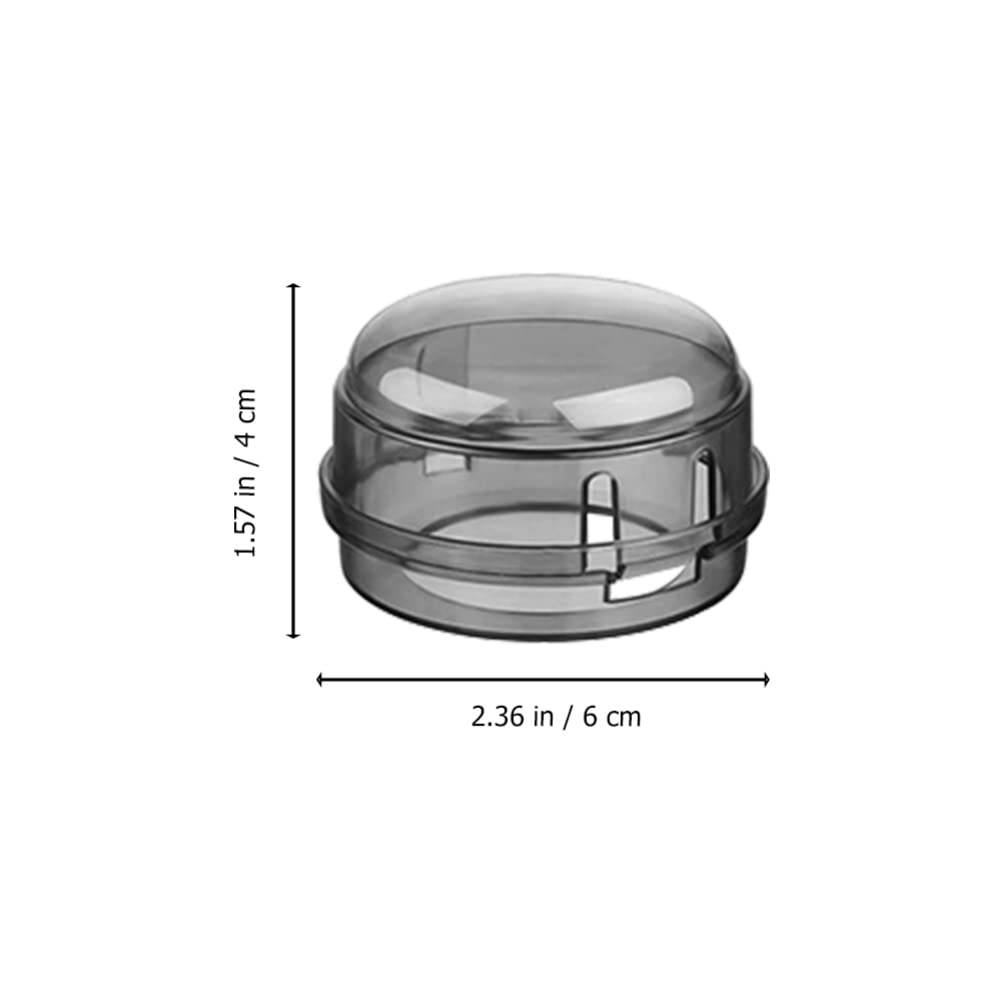 DOITOOL Switch Cap Stove Knob Safety Covers Black Kitchen Stove Gas Knob Covers Safety Toddler Baby Proof Kitchen Safety Guard for Home Kitchen Resistant Black 4pcs Protection Gas Knob Cap