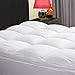 KARRISM Extra Thick Mattress Topper, Cooling Mattress Pad Cover Topper, 400TC Cotton Pillow Top (8-21Inch Deep Pocket)(California King, White)