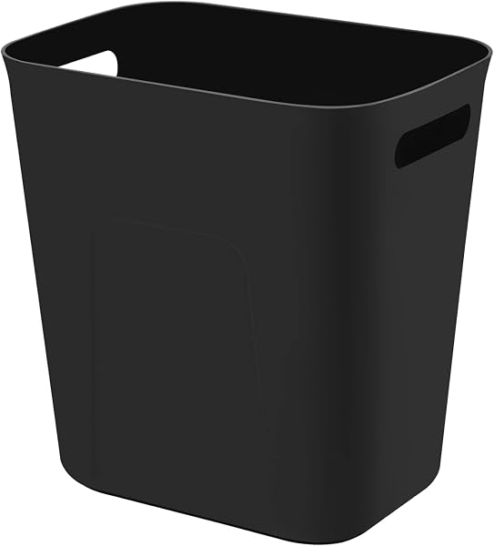 UUJOLY Plastic Small Trash Can Wastebasket, Garbage Container Basket for Bathrooms, Laundry Room, Kitchens, Offices, Kids Roo