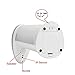 GooQee Automatic Touchless Countertop Liquid Soap Dispenser with IR Sensor - Remain Visible Window - Waterproof Base for Kitchen Bathroom Sanitizer Shampoo Lotion – Chime Optional (White 12oz/340ml)