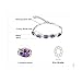 JewelryPalace Natural Quartz Adjustable Tennis Bracelet 7.5