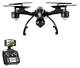 JXD 6-Axis Gyro Drone FPV RC Quadcopter with Wi-Fi HD 0.3MP Camera, High Hold CF Mode Mobile Phone Control RC Drone, Black