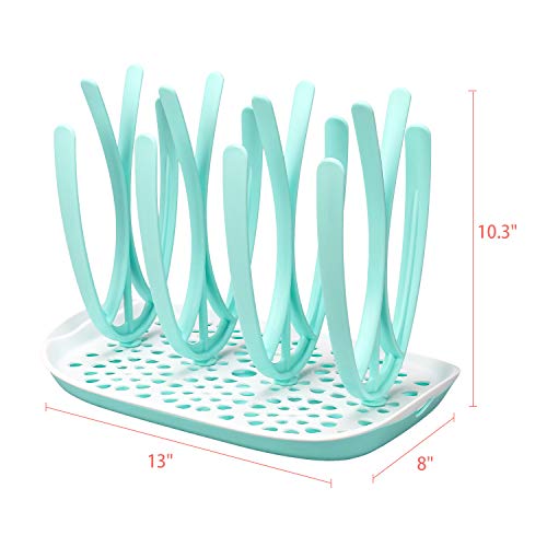 Bottle Drying Rack and Dish Dryer BFA Free, Baby Bottle Nipple Shelf Cup Holder and Feeding Bottles Drying Holder for Toddler Infants