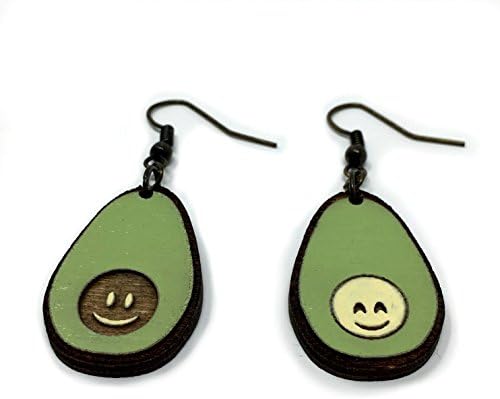 Avocuddles Avocado Drop Earrings | Fun Handmade Avocados Eco-Friendly Fashion by Telestic Design