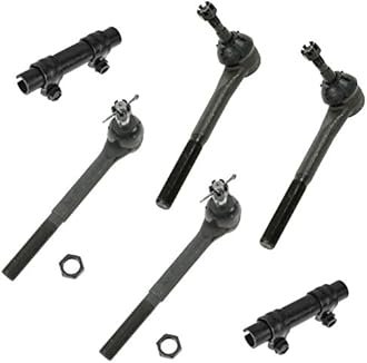 Front Steering Tie Rod End Inner Outer Adjusting Sleeve Kit Set 6pc for 2WD