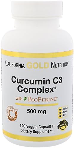 Curcumin C3 Complex with BioPerine, Inflammation Support Formula, 500 mg, 120 Veggie Capsules