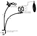 FEEVEN Desktop Mic Stand (Adjustable and Flexible Arm) with Cell Phone Desk Holder and Microphone Pop Filter