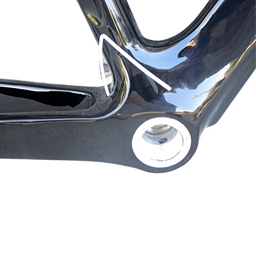 AideTek Full Carbon 3K Clear Coating 700C Road Bike 3K Clear Frame Fork 560mm