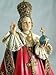 Roman Infant Of Prague With Cross Royal Red Robes 2 x 6 Inch Resin Stone Tabletop Figurine  