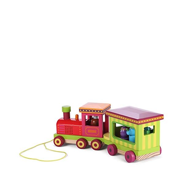 Hey Duggee 9090 Wooden Light and Sound Train, Educational Matching and Sorting Game, Age 18 Months+