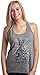 Ann Arbor T-shirt Co. Llamaste | Cute, Funny Yoga Llama Namaste Workout Racerback Tank Top for Women-(TankGrey,M)