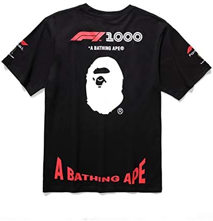 A Bathing ape New Personality Printing T-Shirt Men's Casual Round Neck Short Sleeve