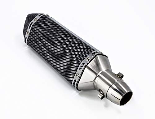 Soosee Motorcycle Slip on Exhaust system With Muffler Fit For Kawasaki ninja 250 ninja 300 2008-2017 - Thumbnail 3