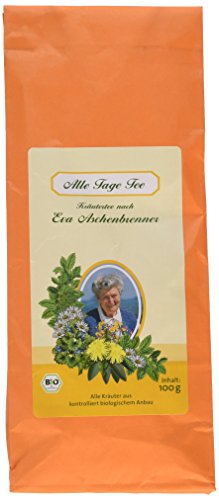 Herbaria Alle Tage Tee nach Eva Aschenbrenner bio 100g - Bio-Kräutertee - Wohlfühltee für jeden Tag - Melisse, Gundelrebe, Gänseblümchen, Löwenzahnblätter, Fenchel, Salbei