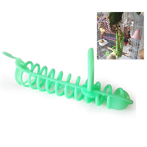 Bird Foraging Toy Parrot Fruit Vegetable Holder Hanging Seed Feeder for Budgie Parakeet Cockatiel Conure African Grey Cockatoo Amazon Lovebird Finch Canary Rat Chinchilla Guinea Pig Cage Basket