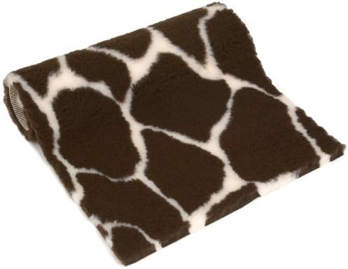 Petlife Non-Slip Vetbed for Dog/ Cat, Giraffe Print, Brown with Cream, 54 x 30-inch, 54" x 30" - Image 4