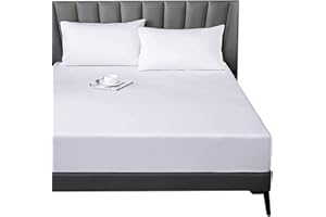 Lirex Twin XL Fitted Sheet Cotton, 300 Thread Count Soft Breathable, 8-10" Deep Pocket Sheet for Hotel Home, White